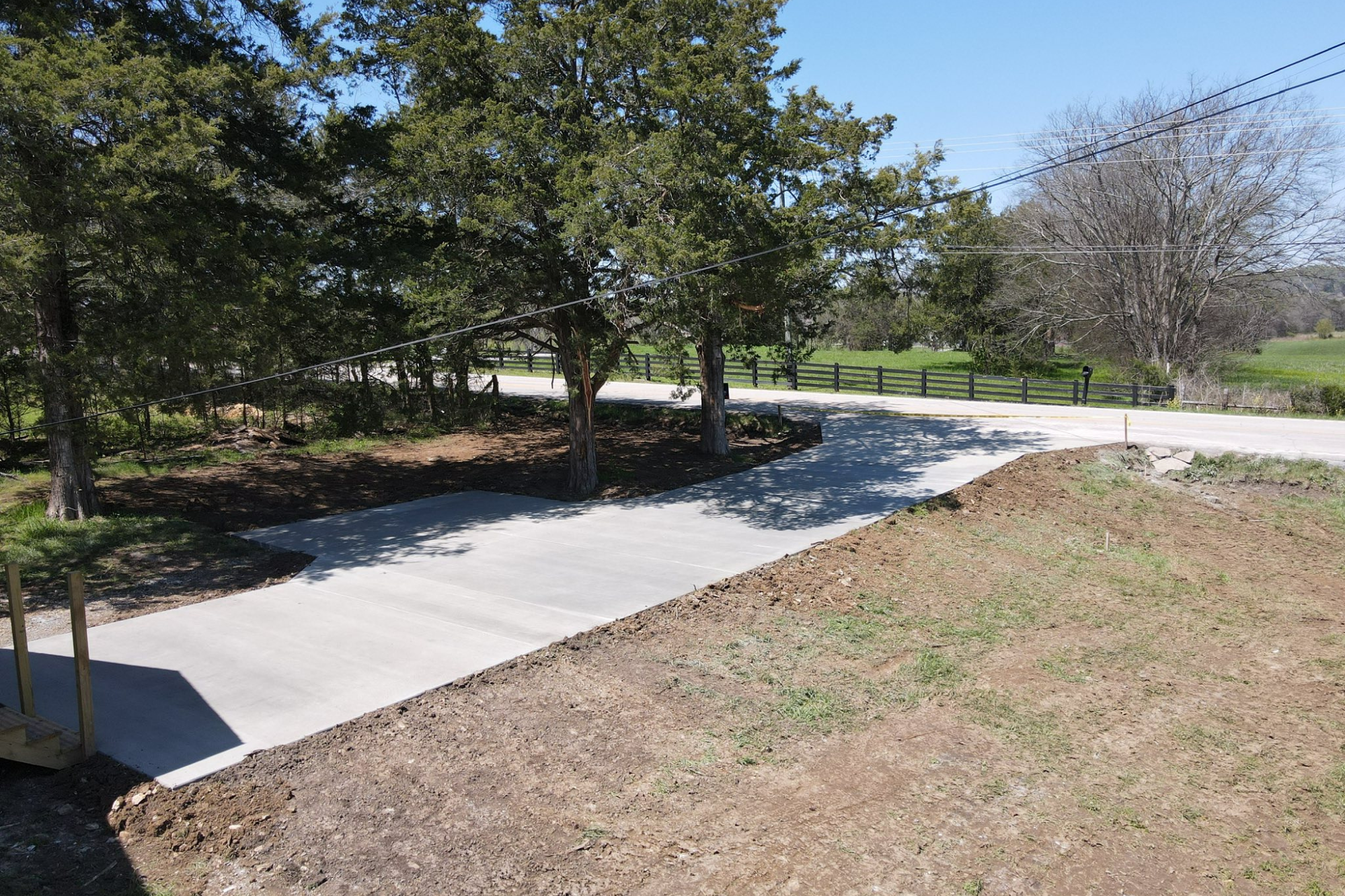 concrete driveway