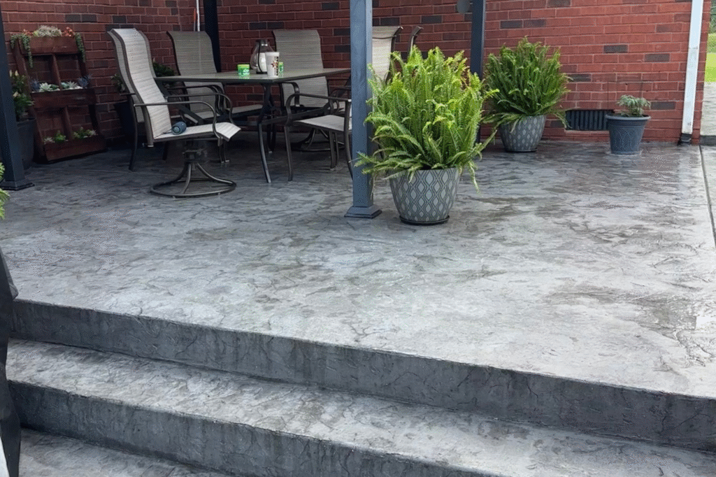 concrete patio
