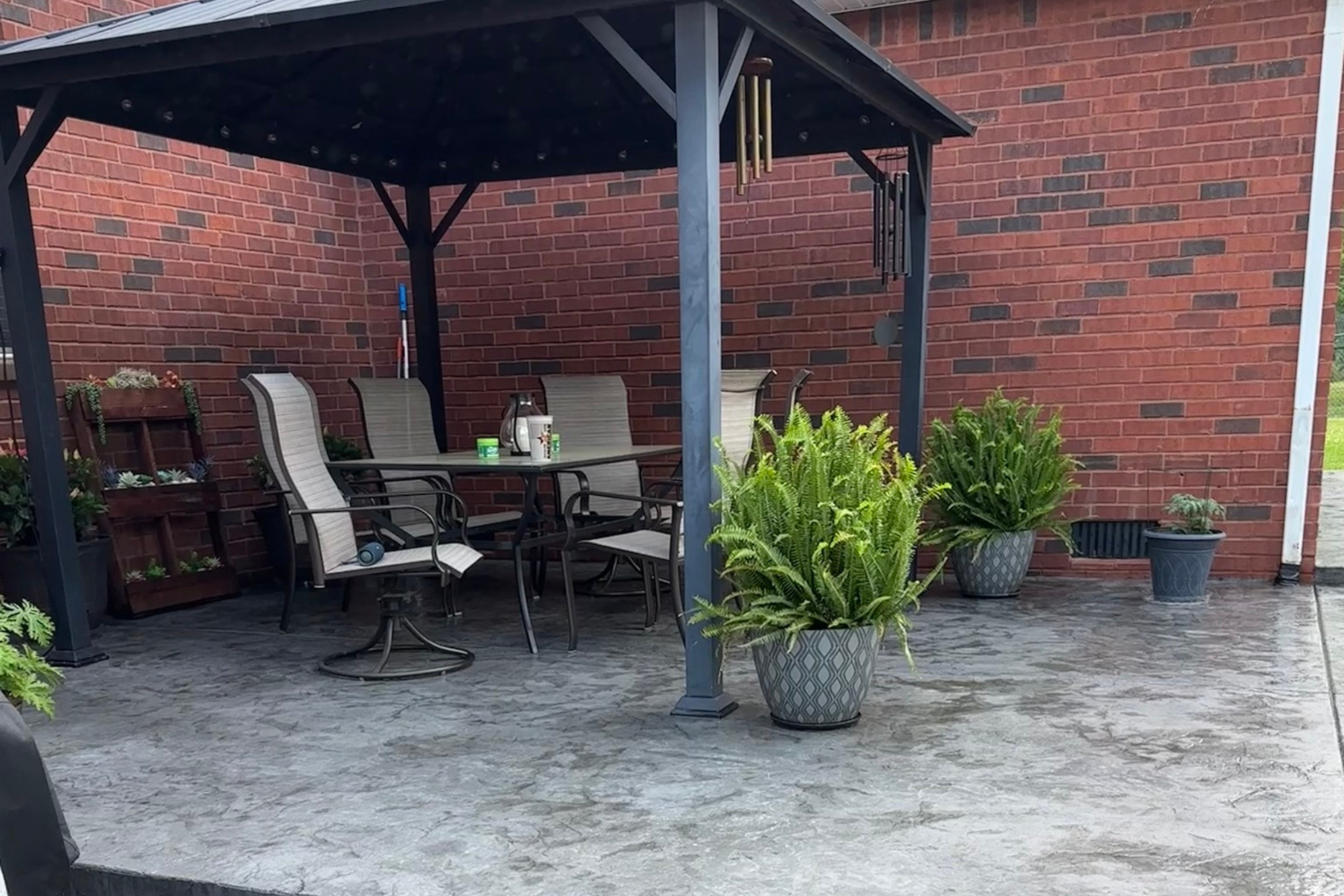 concrete patio