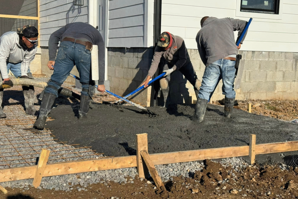 concrete slabs