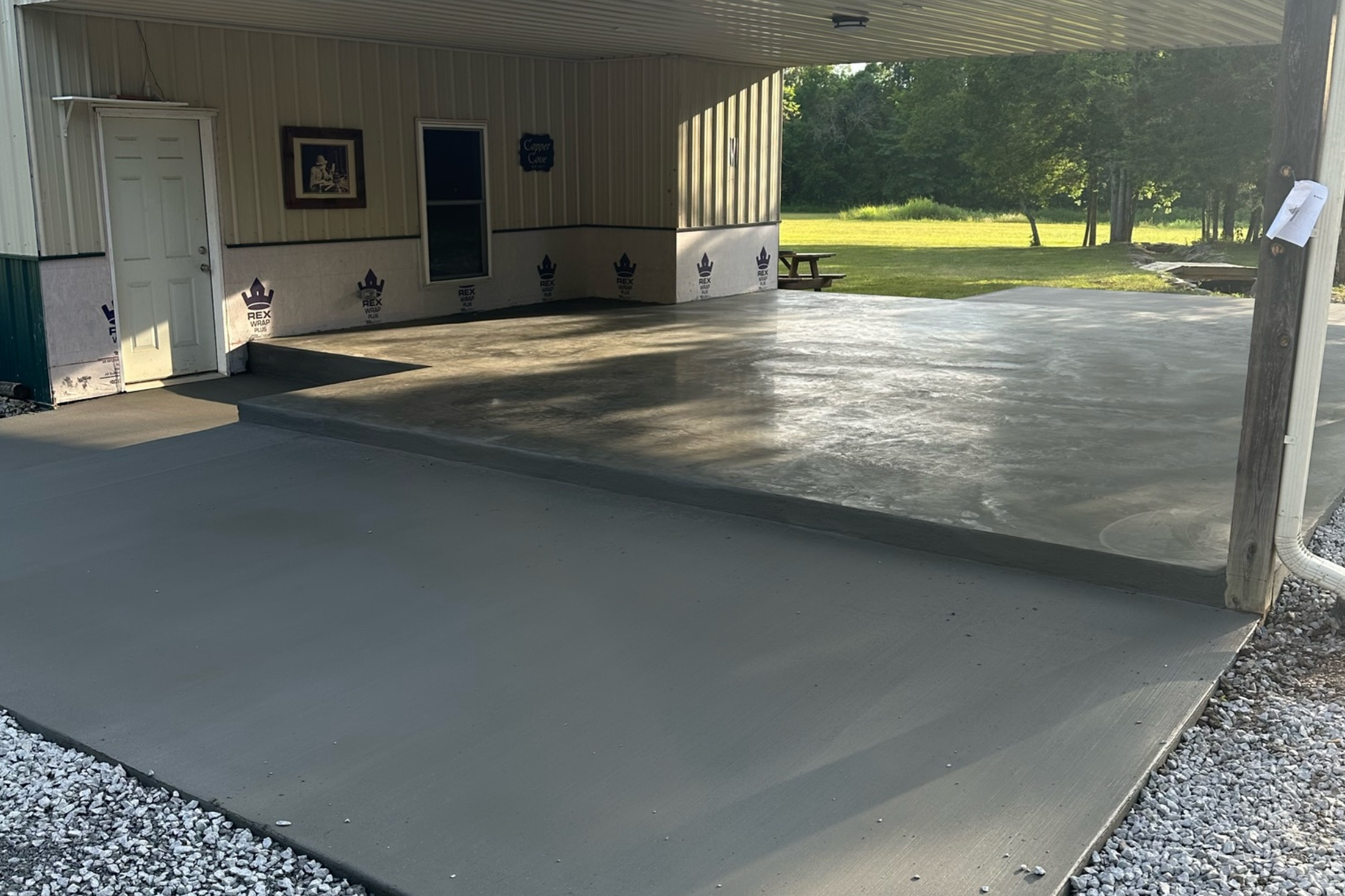 concrete patio