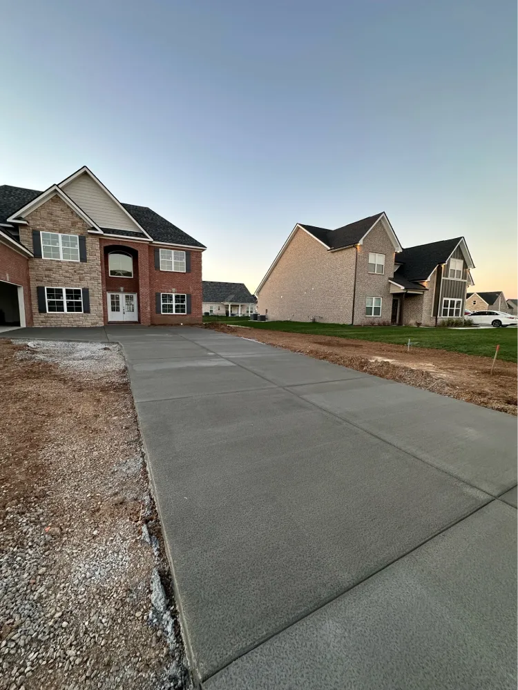 concrete driveway