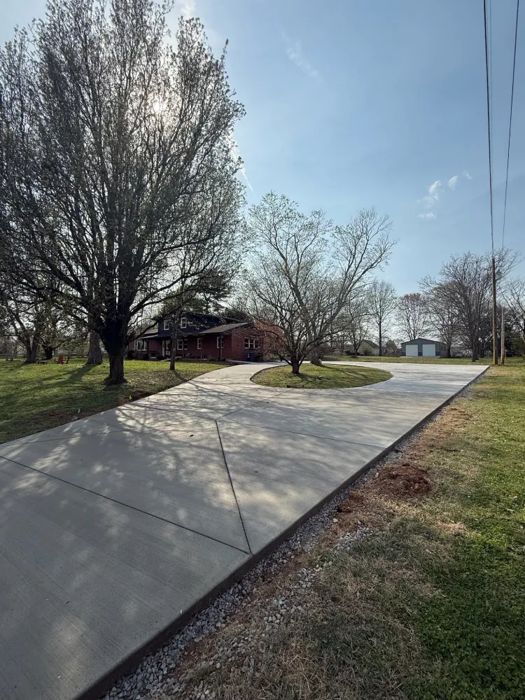 concrete driveway