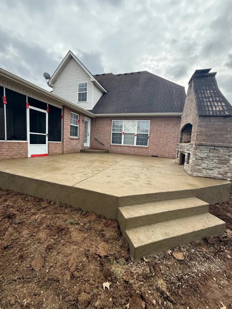 concrete patio
