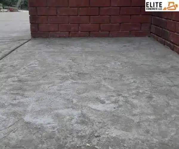 showcasing work by concrete contractor