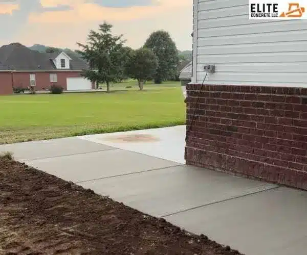 showcasing work by concrete contractor